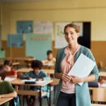 szczęśliwa nauczycielka